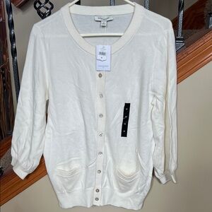 Banana Republic Ivory Knit Sweater